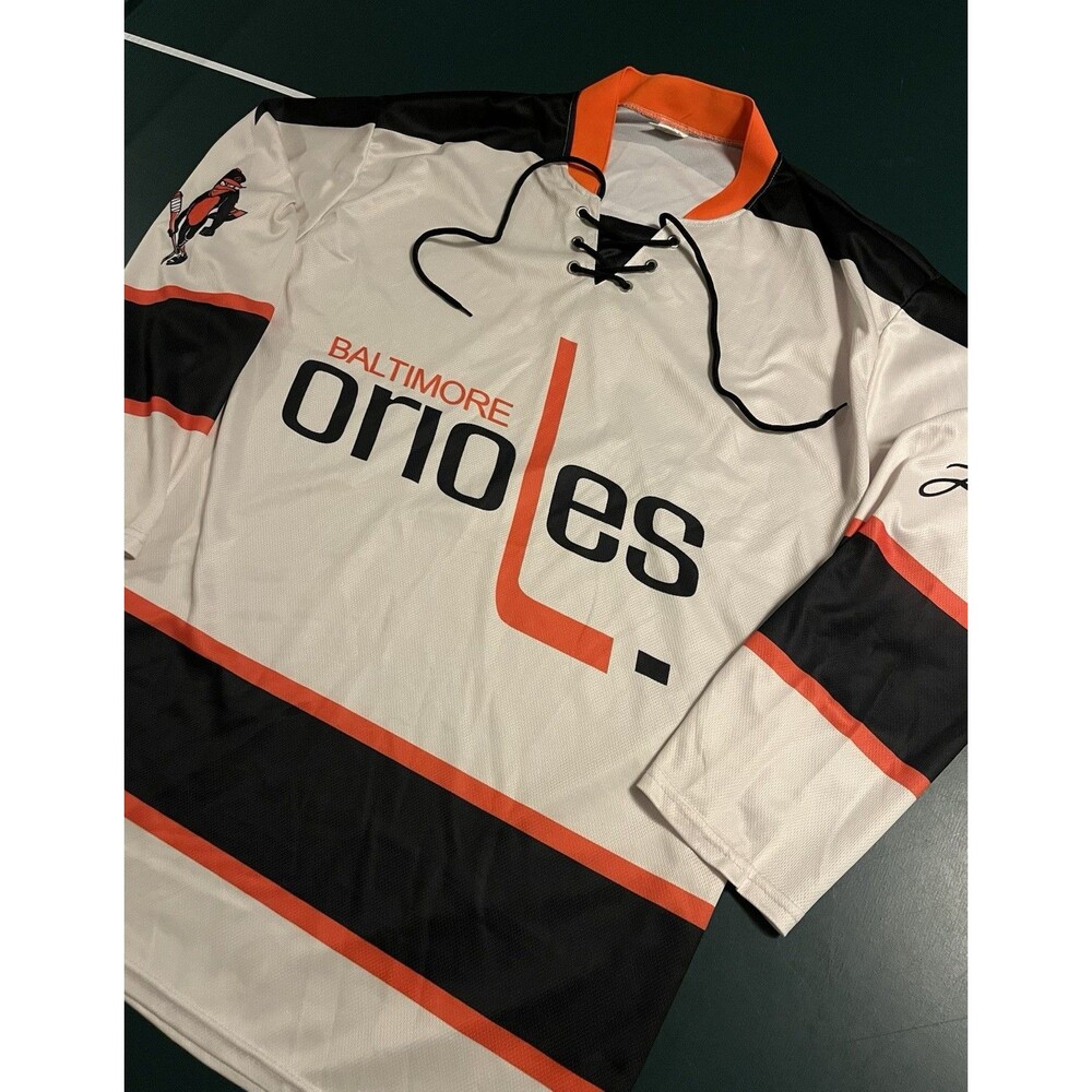 NEW Baltimore Orioles MLB Ice Hockey Promo Jersey XL White Giveaway SGA 2026